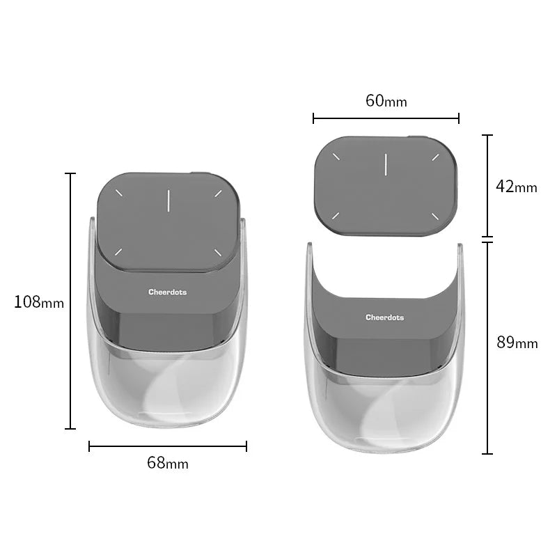 TechnoHack® - Cheerdots 2 — Mouse inalámbrico con panel táctil y grabación