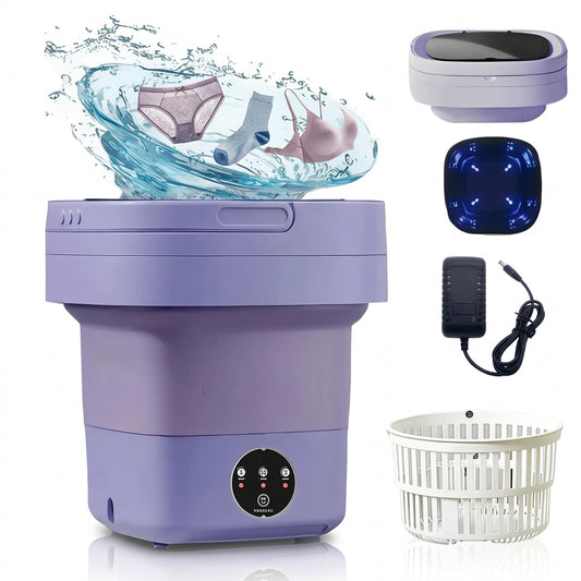TecnoChile - Lavadora Portátil Plegable 10L Purpura