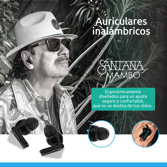 Santana Mambo — Audífonos inalámbricos con estuche de carga